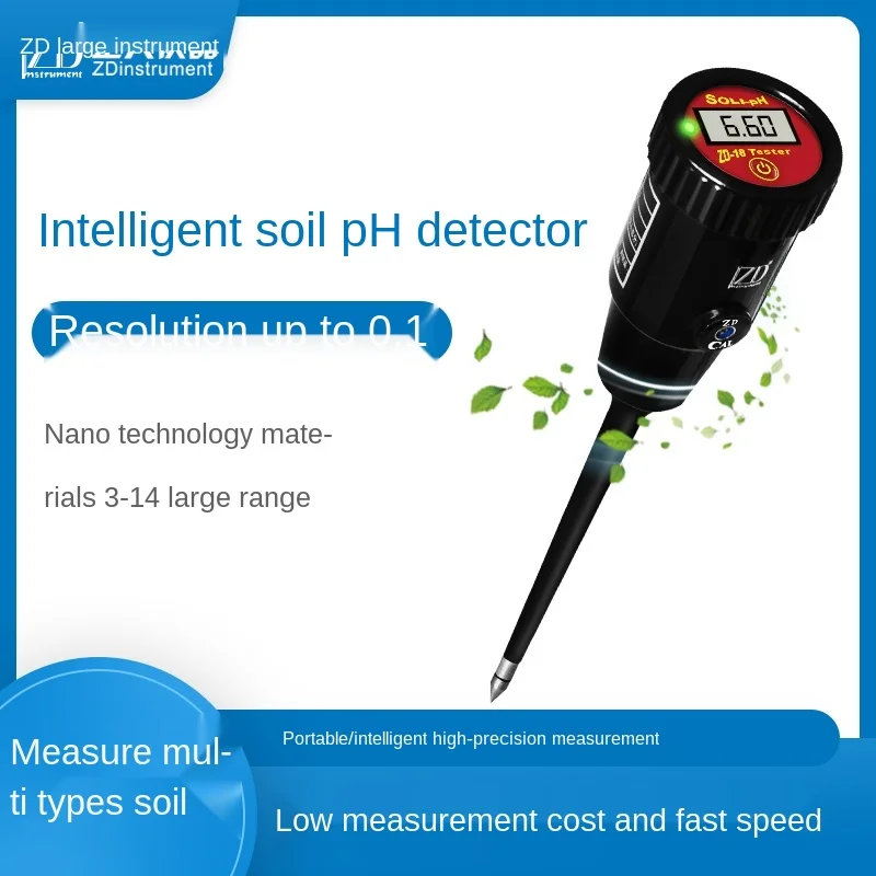 Soil ph value detection pH test instrument high-precision soil testing formula fertilizer force convenient nutrient detection
Soil ph value detection pH test instrument high-precision soil testing formula fertilizer force convenient nutrient detection