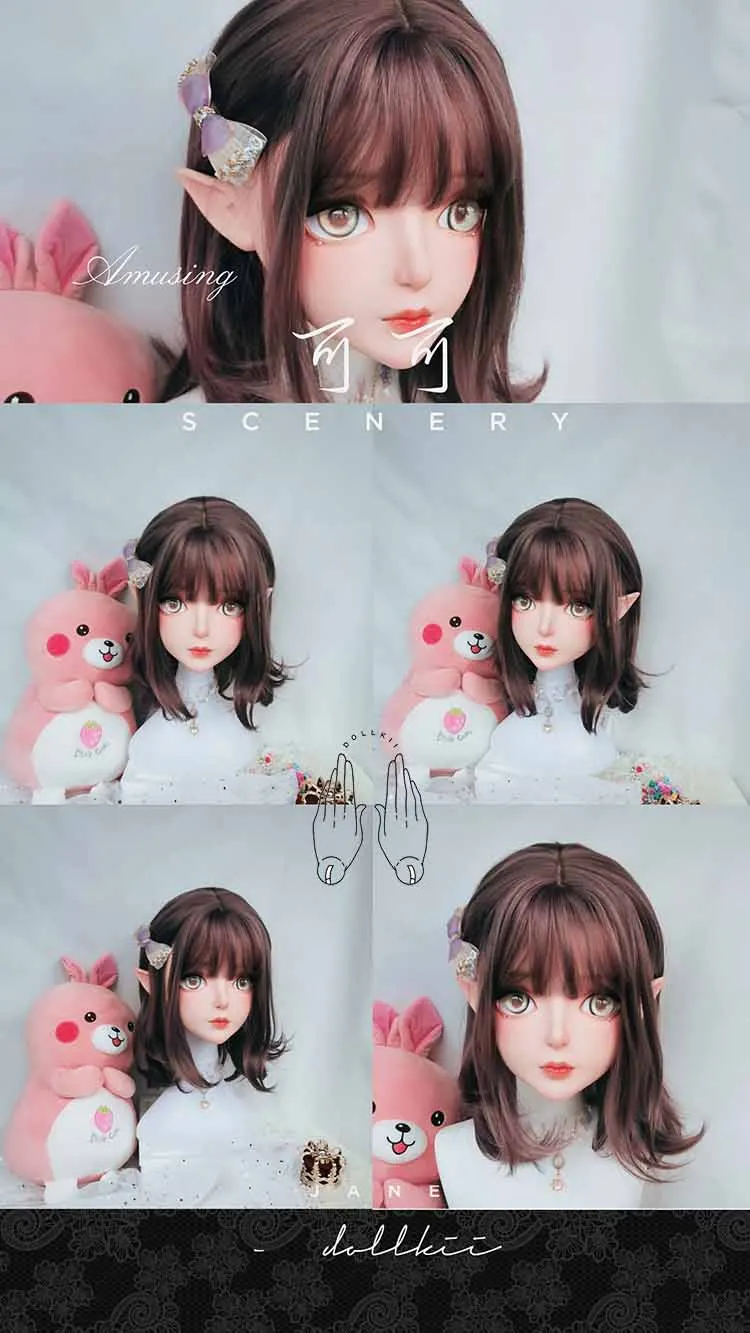 (Dollkii 19) Female Girl Silica Resin Cosplay BJD Cross Dressing Kigurumi Head Mask Anime Role Play Party Crossdresser Doll Mask
(Dollkii 19) Female Girl Silica Resin Cosplay BJD Cross Dressing Kigurumi Head Mask Anime Role Play Party Crossdresser Doll Mask