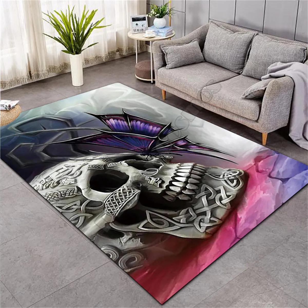 Skull carpet Square Anti-Skid Area Floor Mat 3D Rug Non-slip Mat Dining Room Living Room Soft Bedroom Carpet style-02
Skull carpet Square Anti-Skid Area Floor Mat 3D Rug Non-slip Mat Dining Room Living Room Soft Bedroom Carpet style-02