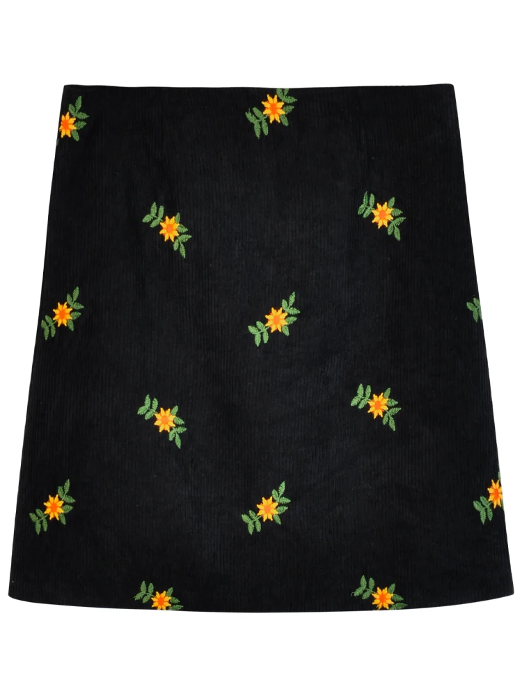 Autumn / winter 2020 new Korean high waisted slim wrap hip A-line skirt student embroidery Corduroy Skirt
Autumn / winter 2020 new Korean high waisted slim wrap hip A-line skirt student embroidery Corduroy Skirt
