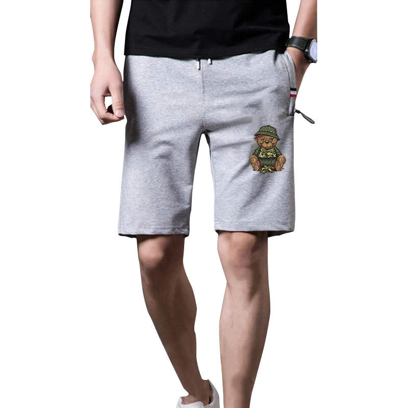 Summer New Men's Bear Print Pants Casual Daily Elastic Waist Pocket Solid Color Cotton Knee Length Shorts
Summer New Men's Bear Print Pants Casual Daily Elastic Waist Pocket Solid Color Cotton Knee Length Shorts