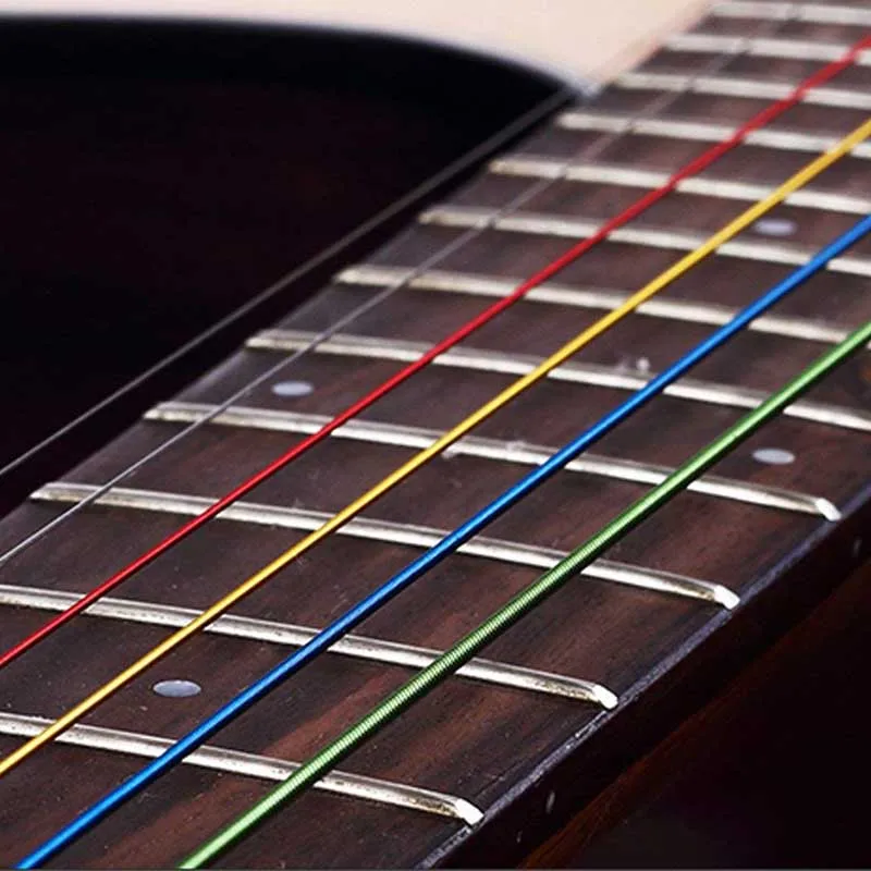 6Pcs Acoustic Guitar Strings Rainbow Colorful Guitar Strings E-A for Acoustic Folk Guitar Classic Guitar Stainless Steel Strings
6Pcs Acoustic Guitar Strings Rainbow Colorful Guitar Strings E-A for Acoustic Folk Guitar Classic Guitar Stainless Steel Strings