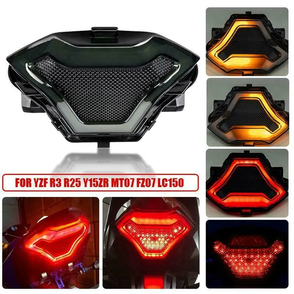 Motorcycle Brake Light LED Turn Signal Lamp Rear Brake Integrated Tail Light Flasher Accessories For Yamah-a YZF R3 R25 Y15ZR
Motorcycle Brake Light LED Turn Signal Lamp Rear Brake Integrated Tail Light Flasher Accessories For Yamah-a YZF R3 R25 Y15ZR