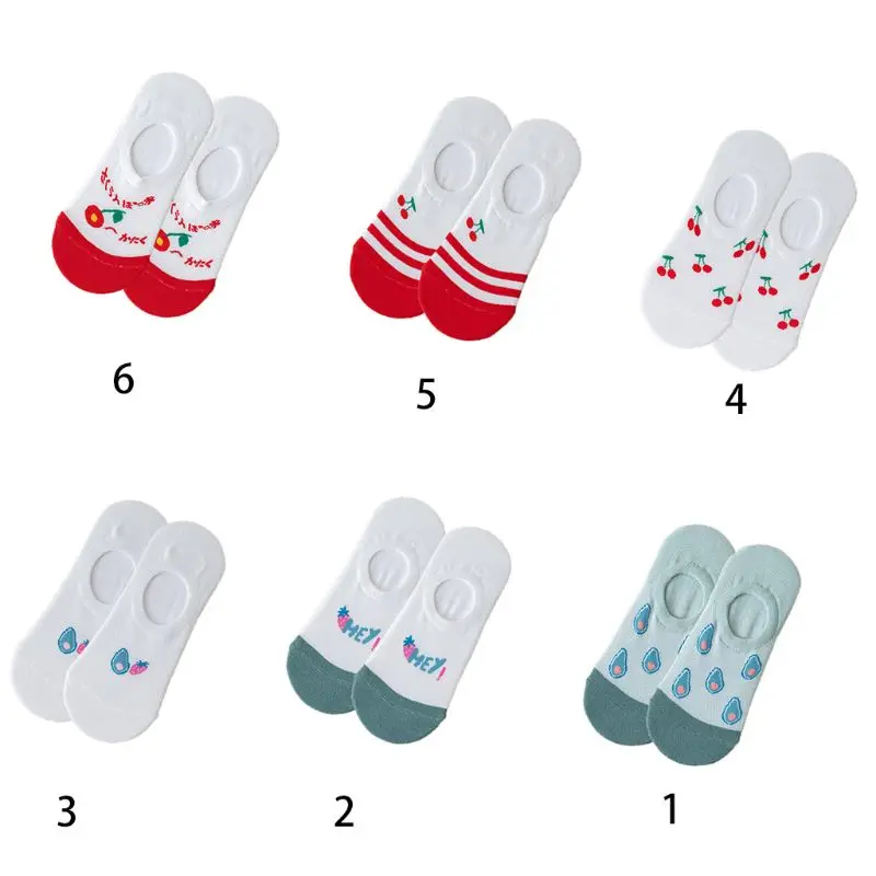 Women Summer Low Cut Invisible Cotton Boat Socks Cute Cartoon Avocado Cherry Fruits Printed Breathable Short Hosiery
Women Summer Low Cut Invisible Cotton Boat Socks Cute Cartoon Avocado Cherry Fruits Printed Breathable Short Hosiery