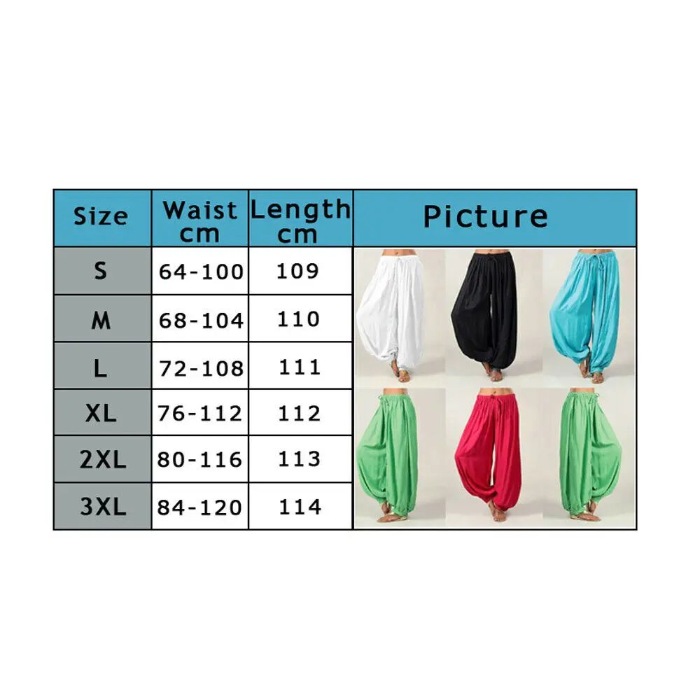 Men Women Long Harem Pants Baggy Yoga Gym Pants Trouser Sports Jogger Pants
Men Women Long Harem Pants Baggy Yoga Gym Pants Trouser Sports Jogger Pants