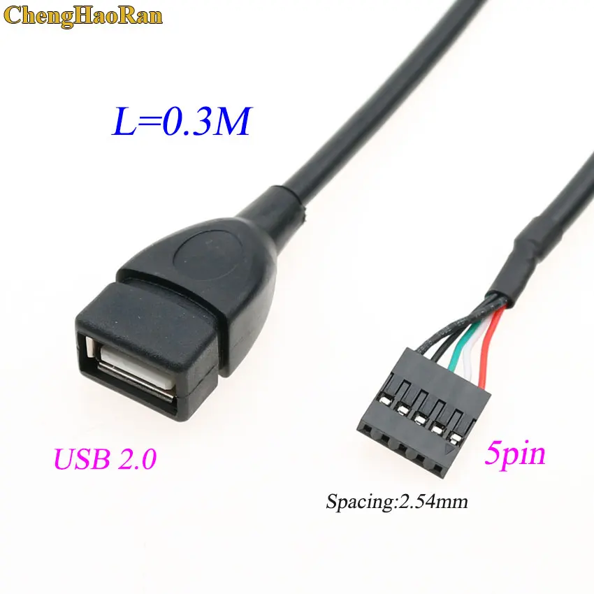 ChengHaoRan 1pcs 30cm USB 2.0 A Female to Dupont 2.54mm 5 Pin Female Jack Header Motherboard Adapter Cable Cord
ChengHaoRan 1pcs 30cm USB 2.0 A Female to Dupont 2.54mm 5 Pin Female Jack Header Motherboard Adapter Cable Cord
