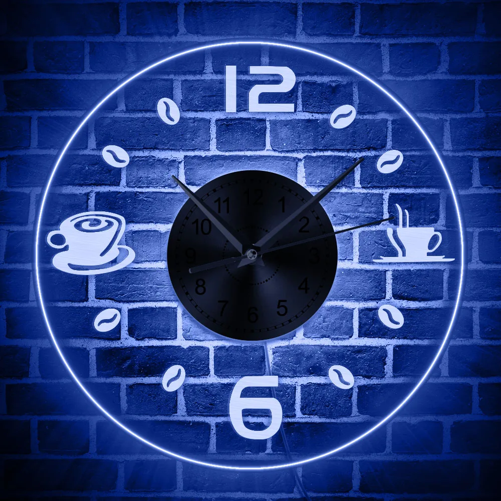 Coffee Vintage Design Illuminated Wall Clock Coffee Bean LED Lighting Business Neon Sign Cafe Kitchen Wall Art Coffee Bar Decor
Coffee Vintage Design Illuminated Wall Clock Coffee Bean LED Lighting Business Neon Sign Cafe Kitchen Wall Art Coffee Bar Decor
