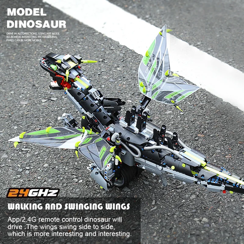 Mould King Eva RC Car The MOC dinosaur dragon Roadster Power Function Robot Building Blocks Bricks Kids DIY Toy Christmas Gifts
Mould King Eva RC Car The MOC dinosaur dragon Roadster Power Function Robot Building Blocks Bricks Kids DIY Toy Christmas Gifts