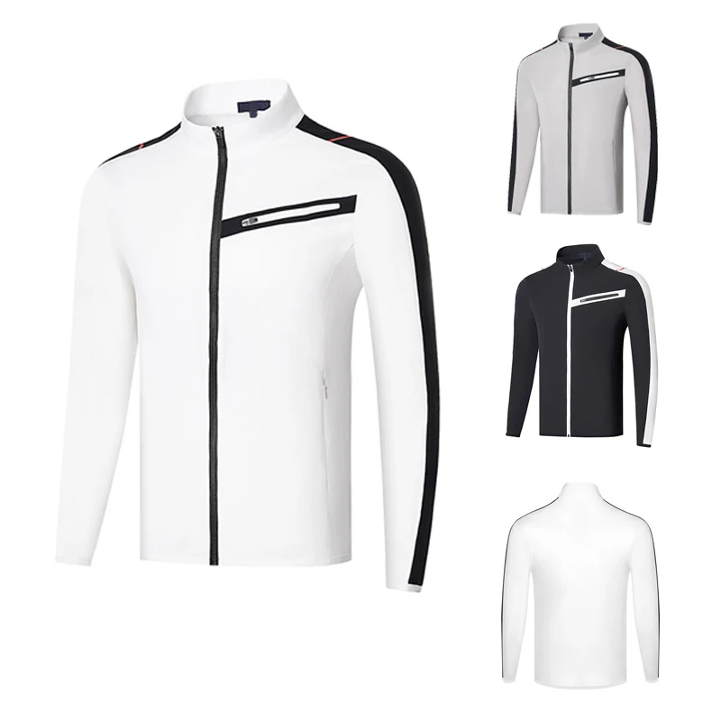 New Long sleeve Sports thin Golf Windbreaker 3color Men Golf clothes Spring Autumn Leisure Outdoor Sport Long sleeve Golf jacke
New Long sleeve Sports thin Golf Windbreaker 3color Men Golf clothes Spring Autumn Leisure Outdoor Sport Long sleeve Golf jacke