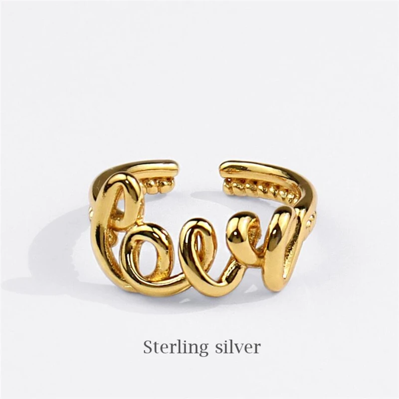 Sole Memory Romantic Letters Love Silver Color Female Resizable Opening Rings SRI844
Sole Memory Romantic Letters Love Silver Color Female Resizable Opening Rings SRI844