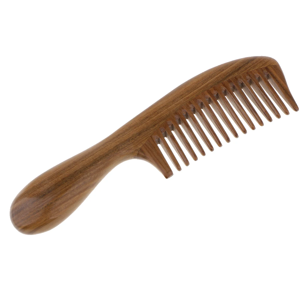MagiDeal Green Sandalwood Comb Comb Massage with A Wide Tooth Massage Handle
MagiDeal Green Sandalwood Comb Comb Massage with A Wide Tooth Massage Handle