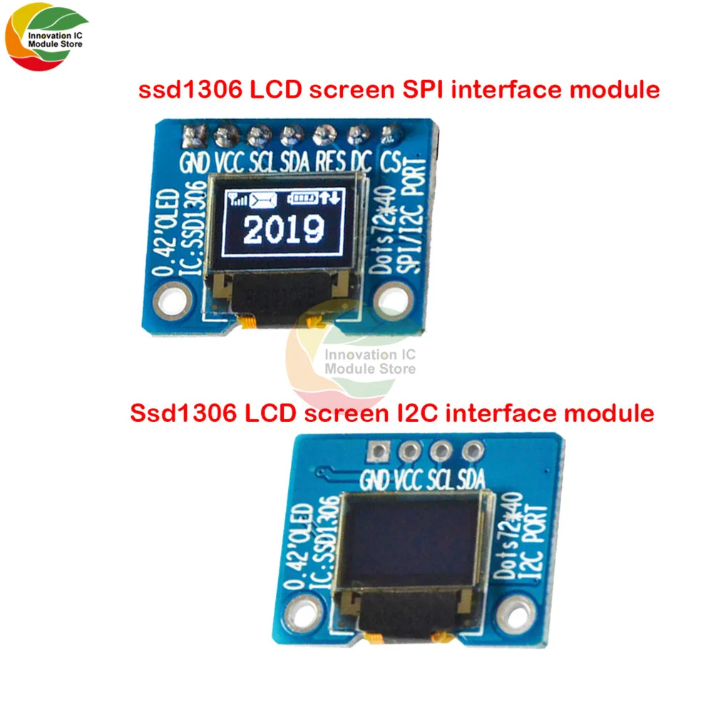 0.42 Inch Oled LCD Display Module Serial Port Parallel Port SPI I2c Interface Module Oled Display For Arduino
0.42 Inch Oled LCD Display Module Serial Port Parallel Port SPI I2c Interface Module Oled Display For Arduino