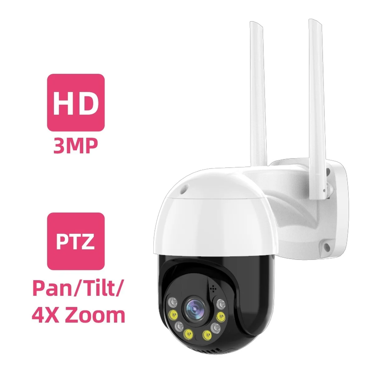 3MP PTZ Беспроводная IP-камера Водонепроницаемая 4-кратный цифровой зум скоростная купольная супер 1296P WiFi камера видеонаблюдения с аудио
3MP PTZ Беспроводная IP-камера Водонепроницаемая 4-кратный цифровой зум скоростная купольная супер 1296P WiFi камера видеонаблюдения с аудио