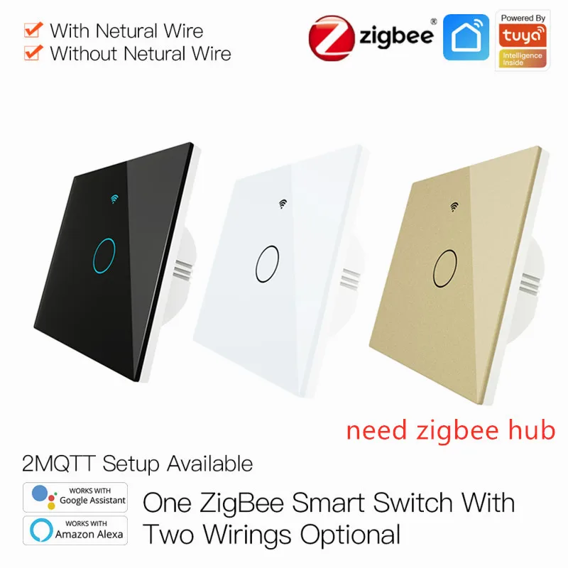 Wifi Wall Touch Switch EU No Neutral Wire Required Smart Light Switch 1 2 3 Gang 220V Tuya Smart Home Support Alexa Google Home
Wifi Wall Touch Switch EU No Neutral Wire Required Smart Light Switch 1 2 3 Gang 220V Tuya Smart Home Support Alexa Google Home