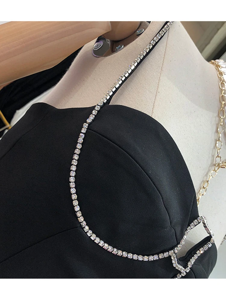Free shipping Sexy leaky back heavy craft diamond shoulder strap tube top dress ladies summer new style waist tight tight hip
Free shipping Sexy leaky back heavy craft diamond shoulder strap tube top dress ladies summer new style waist tight tight hip