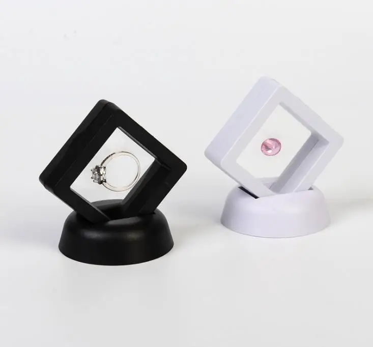 50*50mm PET Membrane Floating Display Case Earring Gems Ring Jewelry Suspension Packaging Box SN3048
50*50mm PET Membrane Floating Display Case Earring Gems Ring Jewelry Suspension Packaging Box SN3048
