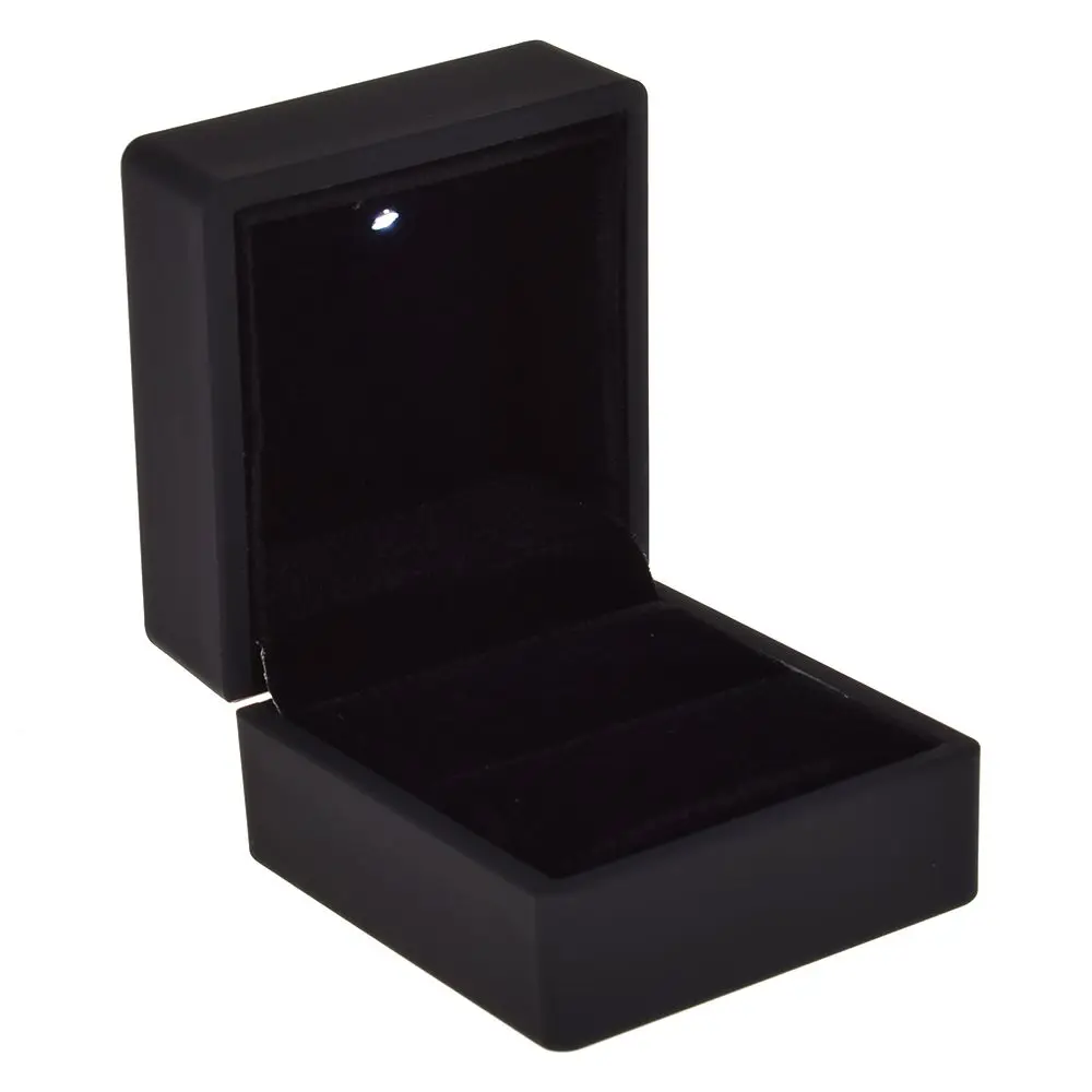 Светодиодная подсветка ожерелье серьги кольцо подарочная коробка Свадьба