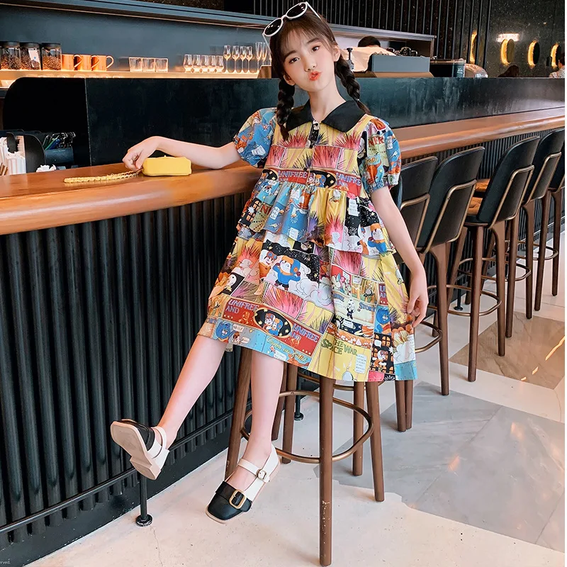 Girls' dress summer dress 2021 new middle and big children's a-line skirt girls beach dress children's ethnic style dress tide
Girls' dress summer dress 2021 new middle and big children's a-line skirt girls beach dress children's ethnic style dress tide