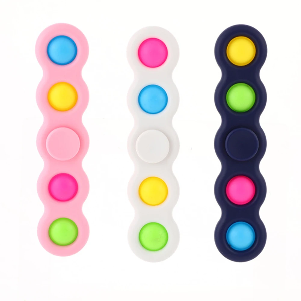 Dimple Fidget Toy Colorful Portable Fingertip Gyro Push Bubble Stress Relief Relaxing Toys Autism Special Need for Kids Adults
Dimple Fidget Toy Colorful Portable Fingertip Gyro Push Bubble Stress Relief Relaxing Toys Autism Special Need for Kids Adults