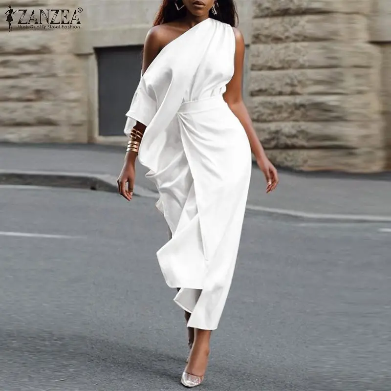 ZANZEA Stylish Women Casual Off Shoulder Short Sleeve Sundress Femme Autumn Party Belted Kaftan Robe Irregular Hem Midi Dresses
ZANZEA Stylish Women Casual Off Shoulder Short Sleeve Sundress Femme Autumn Party Belted Kaftan Robe Irregular Hem Midi Dresses