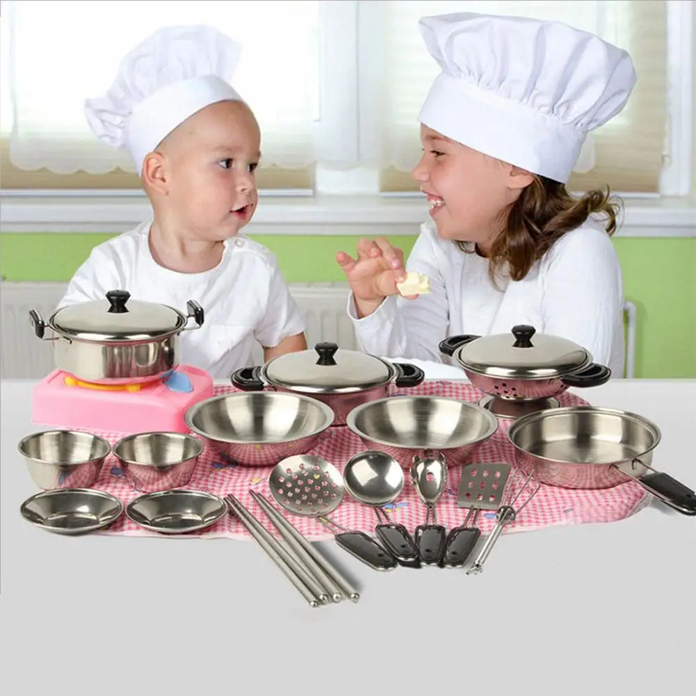 20pcs Mini Stainless Steel Pots Pans Cookware Miniature Toy Pretend Play Gift for Kid
20pcs Mini Stainless Steel Pots Pans Cookware Miniature Toy Pretend Play Gift for Kid