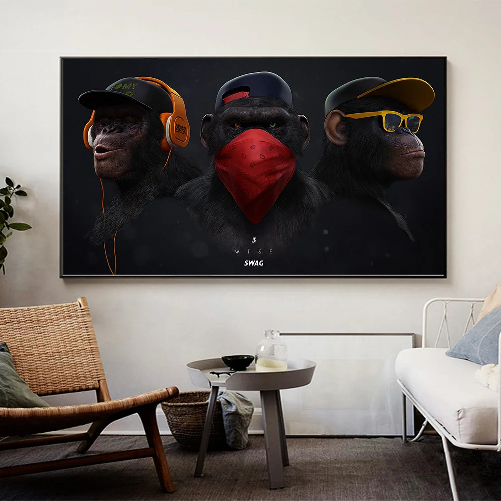 Chimpanzee Art Canvas Painting Art Wall Posters and Prints Inspiration Artwork Picture for Living Room Decor
Chimpanzee Art Canvas Painting Art Wall Posters and Prints Inspiration Artwork Picture for Living Room Decor