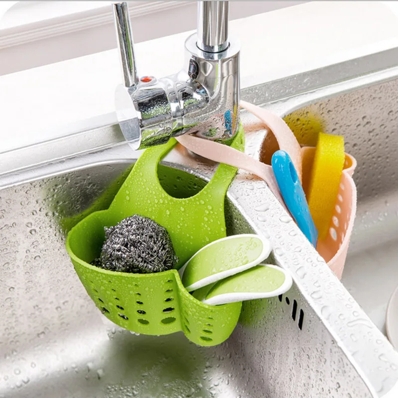 Home Eco-friendly Kitchen Sink Sponge Storage Hanging Basket Adjustable Snap Button Type Drain Rack Faucet Storage Baskets
Home Eco-friendly Kitchen Sink Sponge Storage Hanging Basket Adjustable Snap Button Type Drain Rack Faucet Storage Baskets