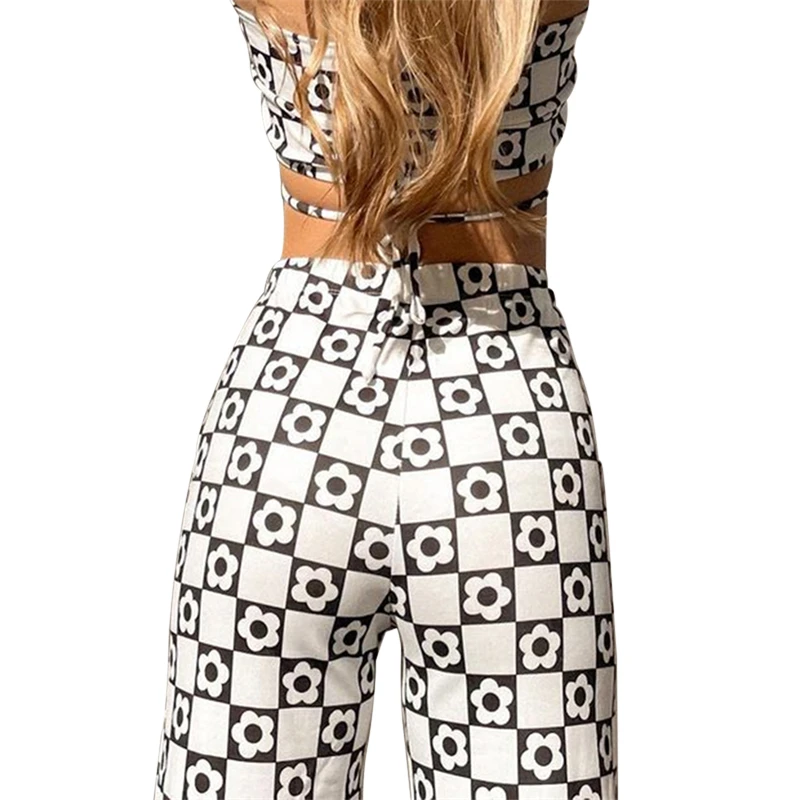 Hirigin 2021 Women's Casual High Waist Checkerboard Floral Print Loose Pants Streetwear Casual Clothes Straight Leg Pants
Hirigin 2021 Women's Casual High Waist Checkerboard Floral Print Loose Pants Streetwear Casual Clothes Straight Leg Pants