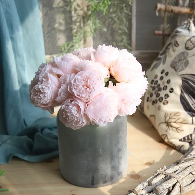 Five-headed Peony Bouquet Simulation Flower Home Decoration Wedding Hand Bouquet Road Lead Flower Wall Decoration Flower DIY
Five-headed Peony Bouquet Simulation Flower Home Decoration Wedding Hand Bouquet Road Lead Flower Wall Decoration Flower DIY
