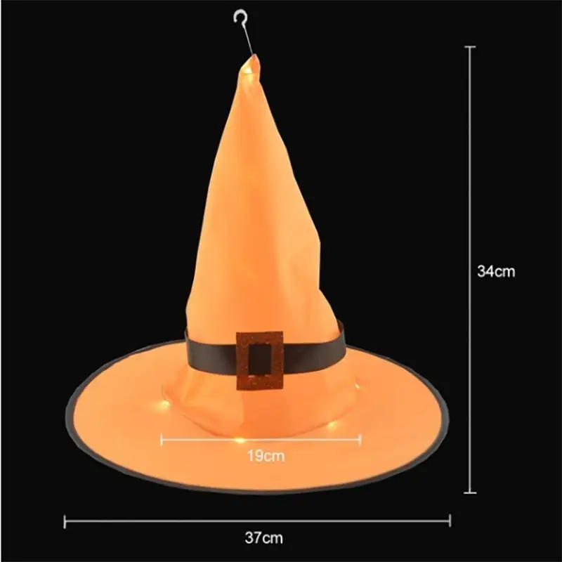 Halloween Witch Hat with LED Light Glowing Witch Hat for Indoor Outdoor Garden Trees Party Decor Halloween Decorations Witch Hat
Halloween Witch Hat with LED Light Glowing Witch Hat for Indoor Outdoor Garden Trees Party Decor Halloween Decorations Witch Hat