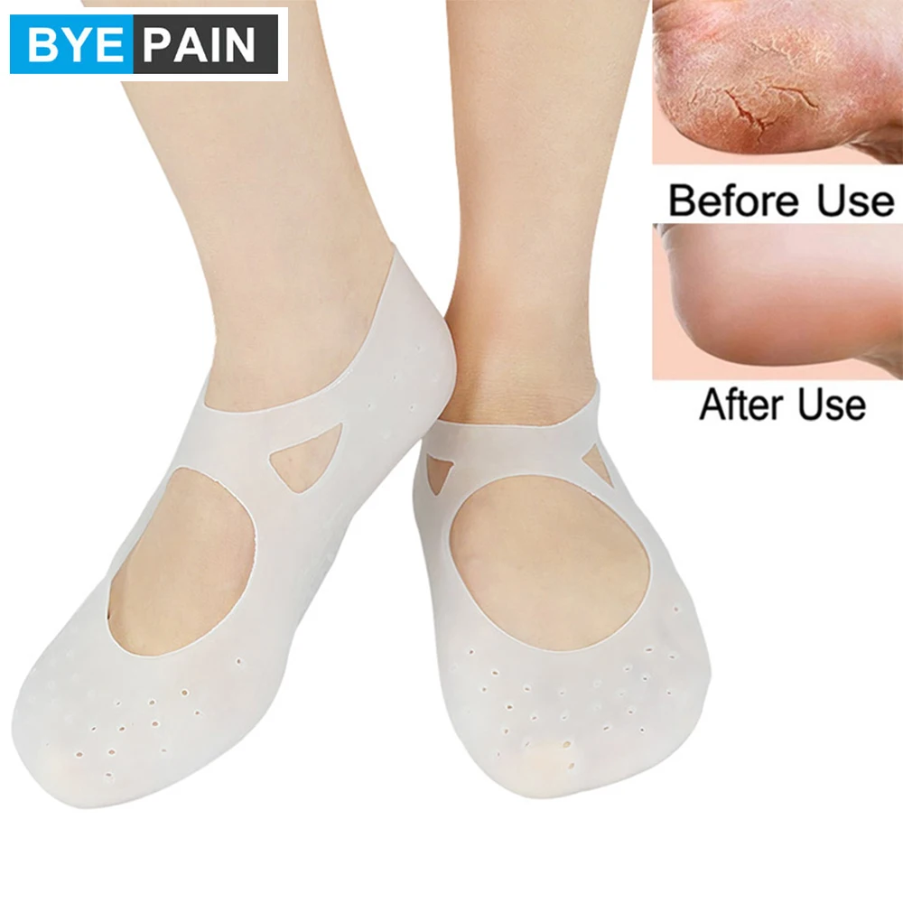 1 Pair Feet Care Socks Moisturizing Silicone Gel Heel Socks Dry Cracked Foot Skin Care Foot Protectors Anti Cracking Spa Socks
1 Pair Feet Care Socks Moisturizing Silicone Gel Heel Socks Dry Cracked Foot Skin Care Foot Protectors Anti Cracking Spa Socks