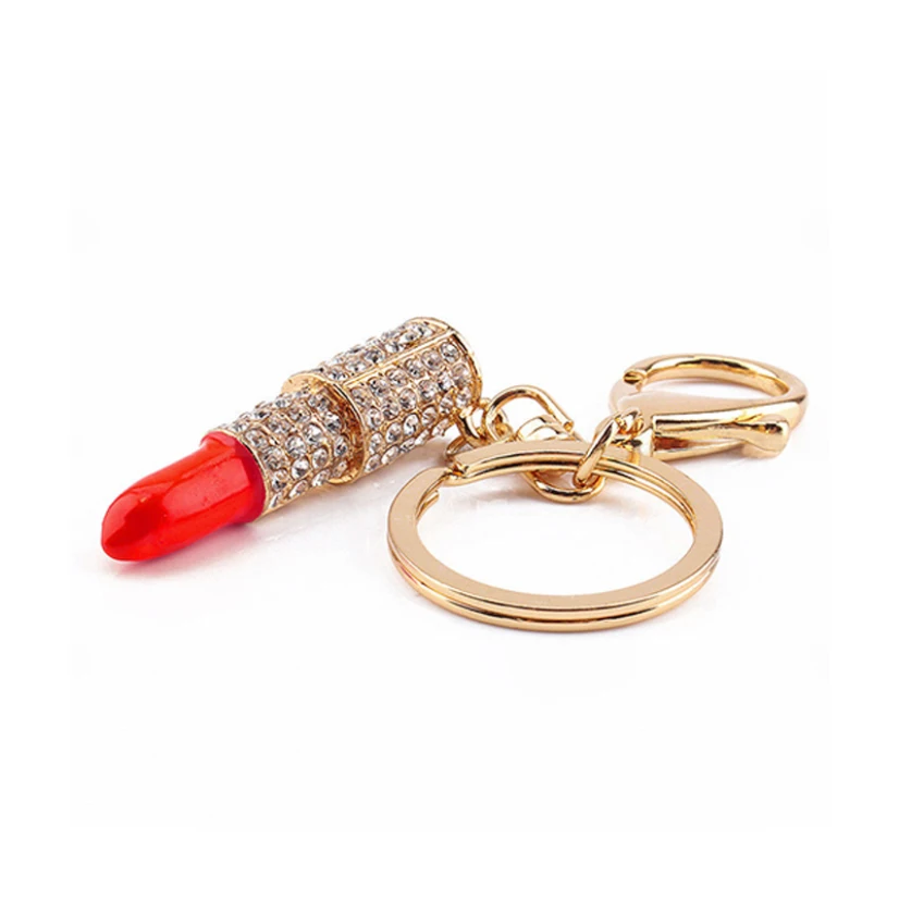 Trendy Keychains For Women Luxury Crystal Sexy Lipstick Keys Ring Personality Car Door Key Gold Color Gift Girl Keychain
Trendy Keychains For Women Luxury Crystal Sexy Lipstick Keys Ring Personality Car Door Key Gold Color Gift Girl Keychain