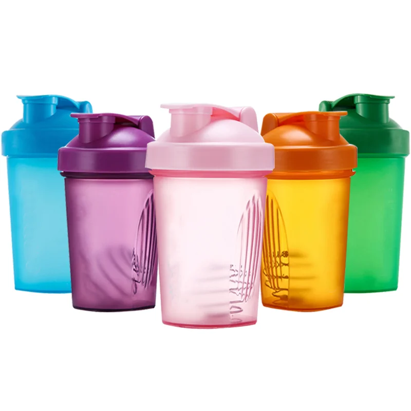 

400ml Whey Protein Powder Mixing Bottle Sports Fitness Gym Bottle Shaker Water Cup Outdoor Portable Gym Drinking Blender Bottles