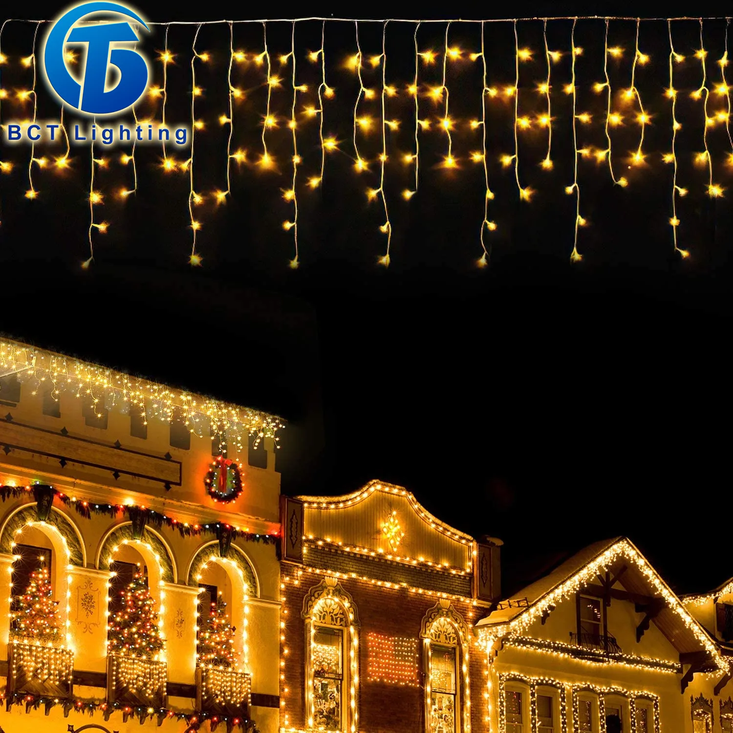 Christmas lights Icicle Lighting 4M droop 0.4-0.6m Led Curtain String lights Party Garden Eaves Outdoor Decoration
Christmas lights Icicle Lighting 4M droop 0.4-0.6m Led Curtain String lights Party Garden Eaves Outdoor Decoration