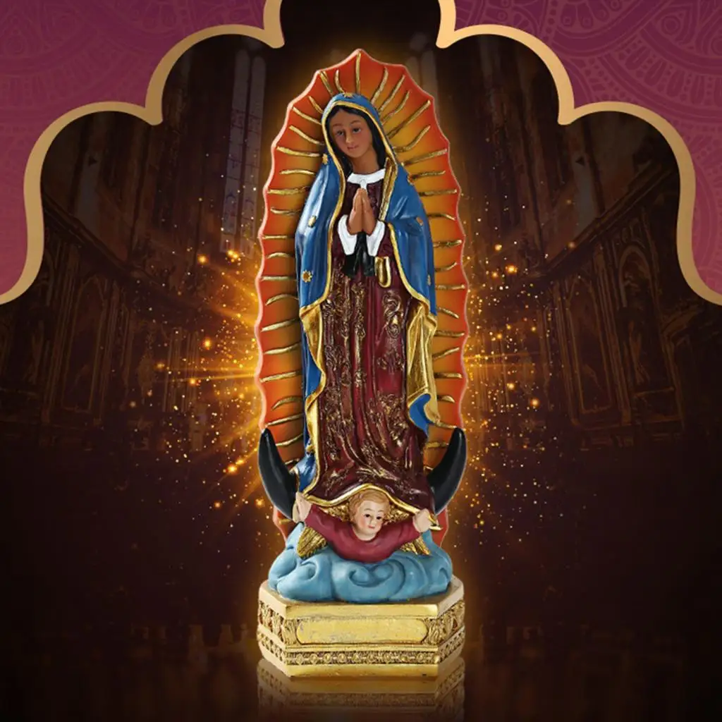 Beautiful Our Lady of Guadalupe Virgin Mary Statue Sculpture Resin Figurine Gift Xmas Display Decor Ornament STSF666
Beautiful Our Lady of Guadalupe Virgin Mary Statue Sculpture Resin Figurine Gift Xmas Display Decor Ornament STSF666