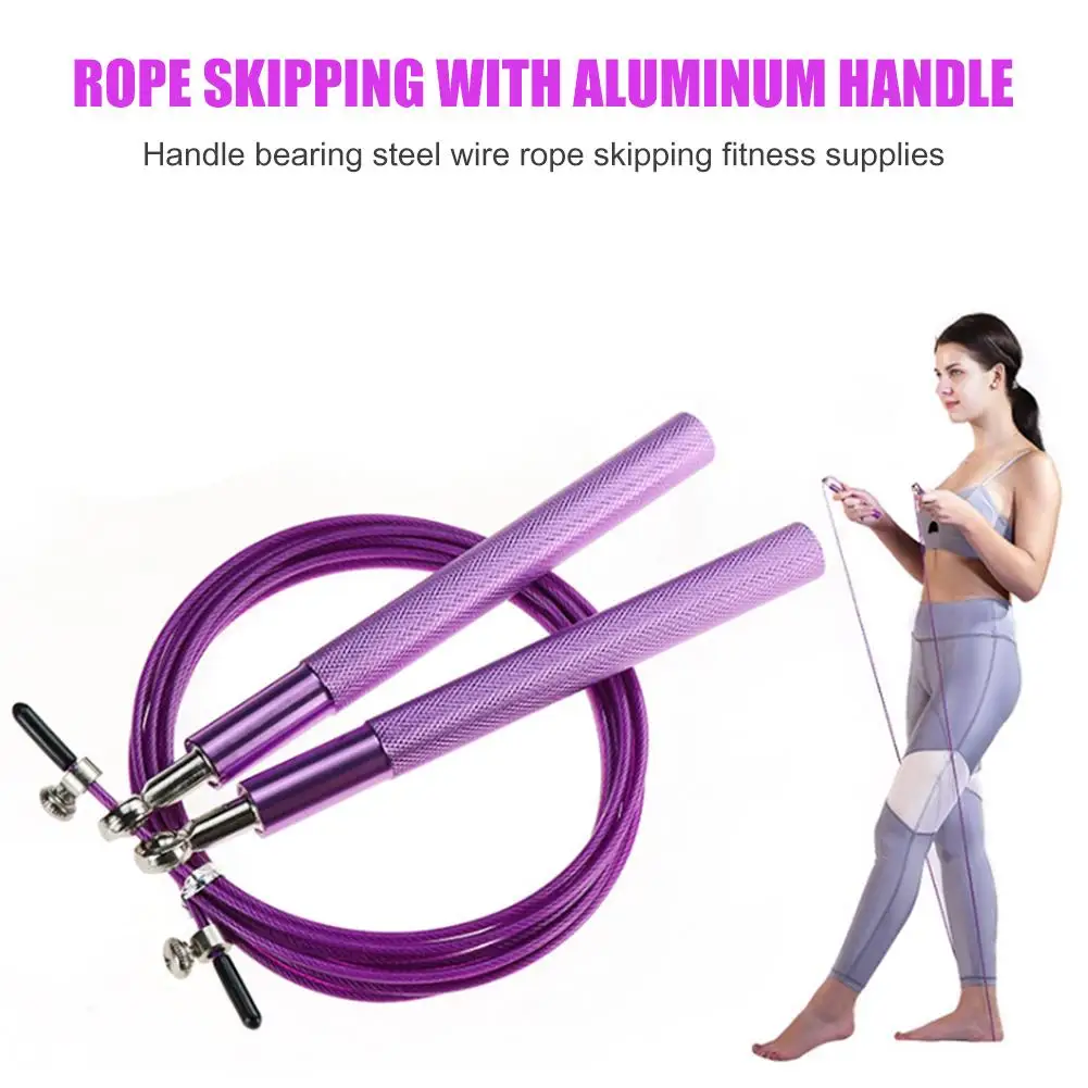 Jump Ropes Skillful Manufacture Adjustable Skip Rope Aluminum Handle Steel Wire Speed Skipping Rope Jump Rope 
Jump Ropes Skillful Manufacture Adjustable Skip Rope Aluminum Handle Steel Wire Speed Skipping Rope Jump Rope