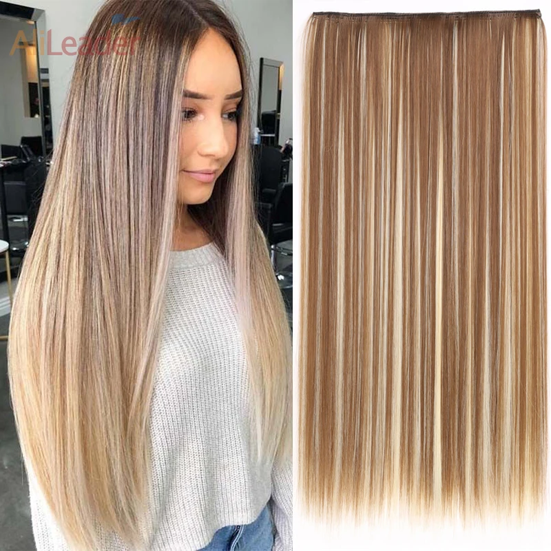 Alileader Synthetic 24" 5 Clips Hair Extensions For Women Straight Long Clip Hair High Temperature Fiber Synthetic Shawl Hair
Alileader Synthetic 24" 5 Clips Hair Extensions For Women Straight Long Clip Hair High Temperature Fiber Synthetic Shawl Hair
