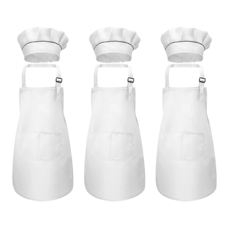 6-Piece Children's Apron and Chef Hat Set Adjustable Children's Kitchen Apron for Cooking and Painting
6-Piece Children's Apron and Chef Hat Set Adjustable Children's Kitchen Apron for Cooking and Painting