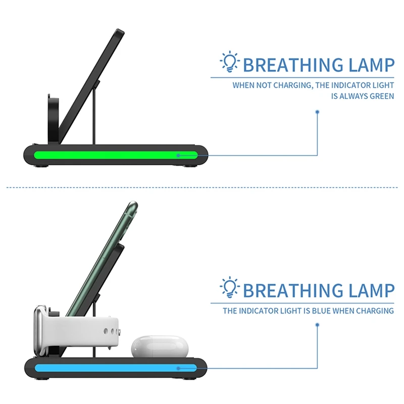 for iPhone12 4-In-1 Wireless Charger Suitable for Mobile Phone Headset Wireless Charging Mobile Phone Charger
for iPhone12 4-In-1 Wireless Charger Suitable for Mobile Phone Headset Wireless Charging Mobile Phone Charger