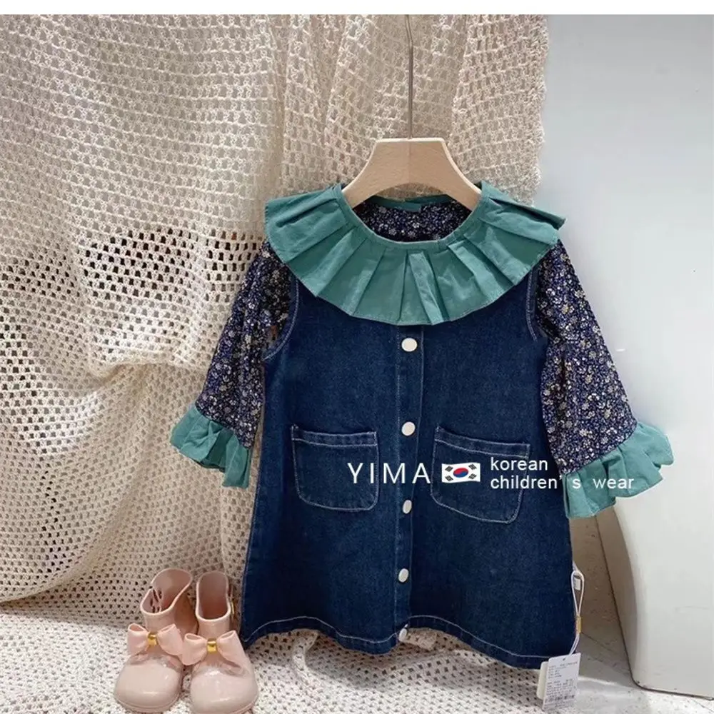 Girls Princess Clothes Set 2021 Spring Kids Children Baby Long Sleeve Tops Shirt Blouse+Jeans Overall Dress 2PCS Suits
Girls Princess Clothes Set 2021 Spring Kids Children Baby Long Sleeve Tops Shirt Blouse+Jeans Overall Dress 2PCS Suits