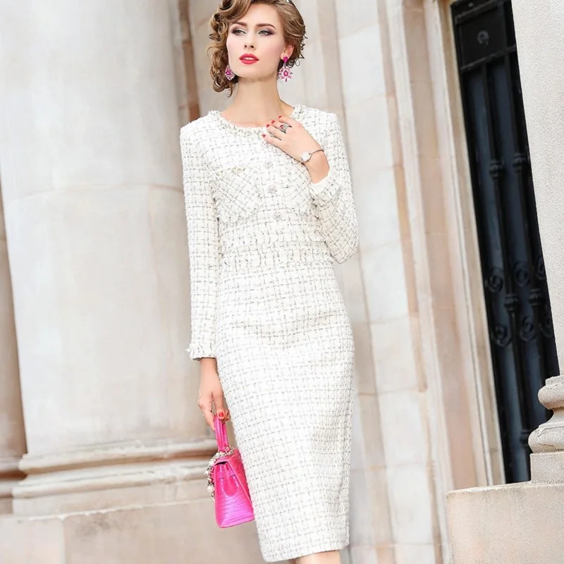 spring women's vintage office work dress winter Keep warm Celebrities club Nail bead christmas Thickened Dresses
spring women's vintage office work dress winter Keep warm Celebrities club Nail bead christmas Thickened Dresses