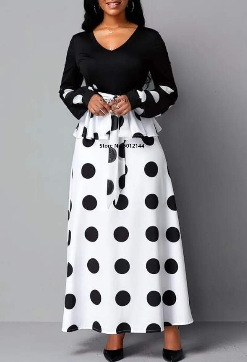 S-5XL Plus Size Autumn African Dresses For Women 2020 New polyester Black African Clothes Africa Bodycon Long Maxi Dress
S-5XL Plus Size Autumn African Dresses For Women 2020 New polyester Black African Clothes Africa Bodycon Long Maxi Dress