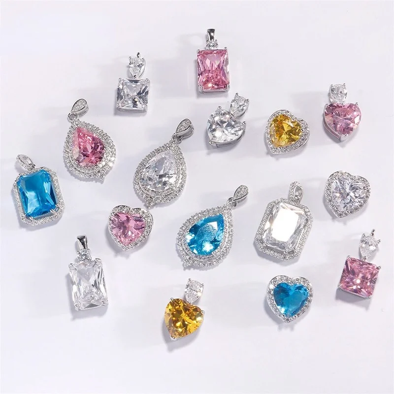 1PCS Fashion Cubic Zirconia Water Drop Necklace Pendant Accessories Finding for Women DIY Bridal Wedding Jewelry Earring
1PCS Fashion Cubic Zirconia Water Drop Necklace Pendant Accessories Finding for Women DIY Bridal Wedding Jewelry Earring