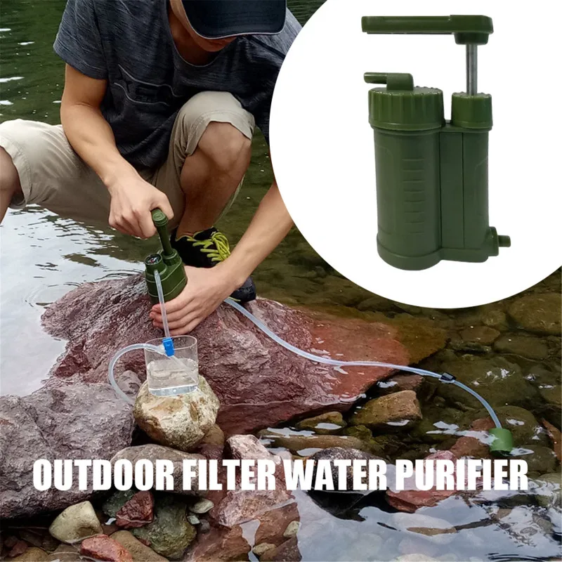 Emergency Survival System Water Purifier Portable Water Filter Purifier Cleaner Filtration for Outdoor Camping Hiking Fishing
Emergency Survival System Water Purifier Portable Water Filter Purifier Cleaner Filtration for Outdoor Camping Hiking Fishing