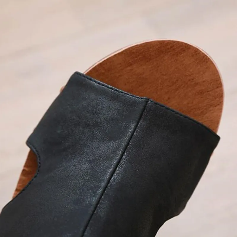 Women Summer Ankle Strap Platform Wedge Sandals Thick Gladiator Genuine Leather platform sandals High-heeled Shoes
Women Summer Ankle Strap Platform Wedge Sandals Thick Gladiator Genuine Leather platform sandals High-heeled Shoes