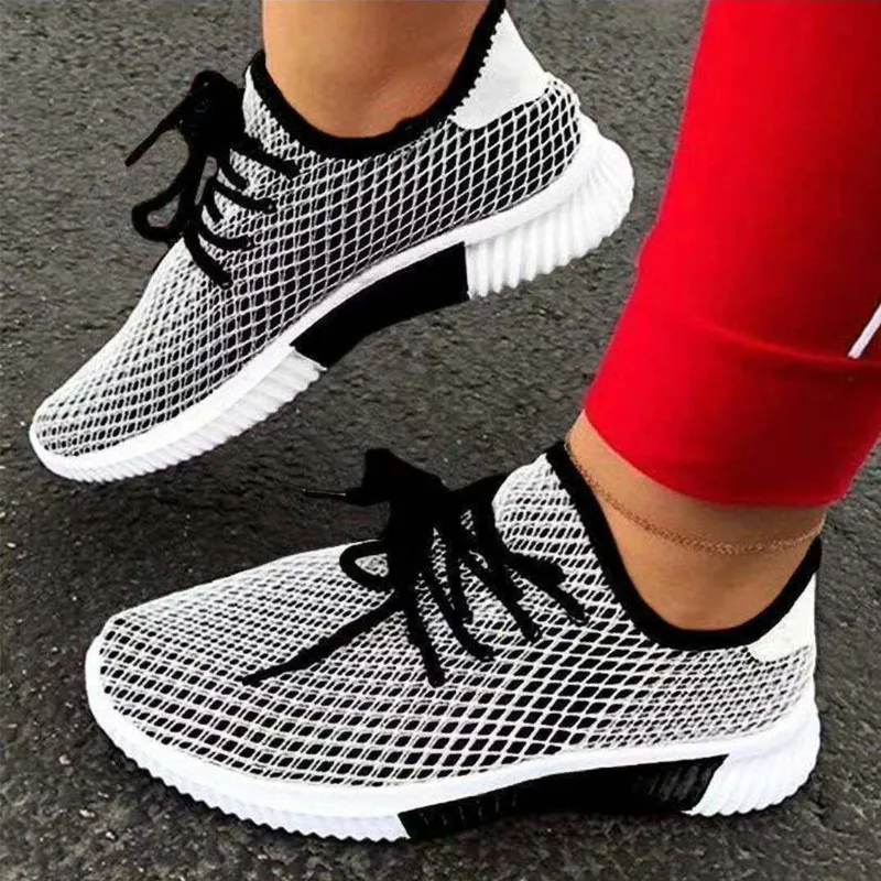 Women Casual Sneaker Double Air Mesh Flat Heels Cross Tie Lace Up Hollow Out Breathable Summer 2020 Shoes Ladies Sport Light
Women Casual Sneaker Double Air Mesh Flat Heels Cross Tie Lace Up Hollow Out Breathable Summer 2020 Shoes Ladies Sport Light