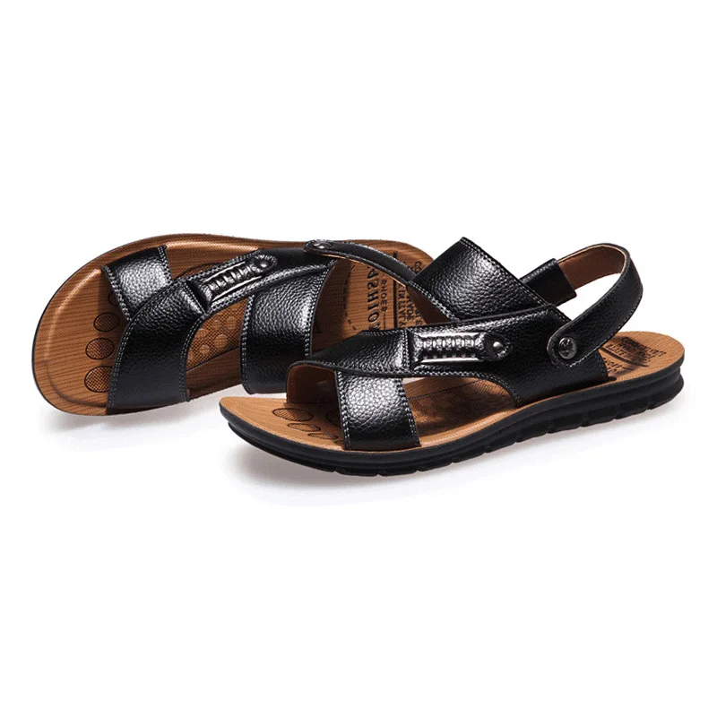 2021 Men's Sandals Genuine Leather Sandals Comfortable Slip-on Casual Sandals Fashion Men Shoes Zapatillas Hombre Size 38-44
2021 Men's Sandals Genuine Leather Sandals Comfortable Slip-on Casual Sandals Fashion Men Shoes Zapatillas Hombre Size 38-44