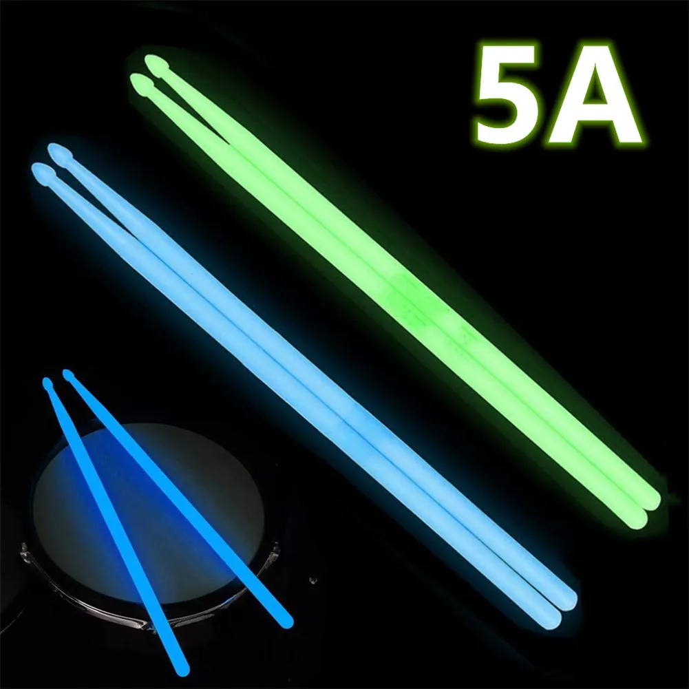 1Pair 5A Luminous Drumstick Glow In The Dark Stage Fluorescent Drums Stick Parts For Jazz Electronic Dumb Drum Player Instrument
1Pair 5A Luminous Drumstick Glow In The Dark Stage Fluorescent Drums Stick Parts For Jazz Electronic Dumb Drum Player Instrument