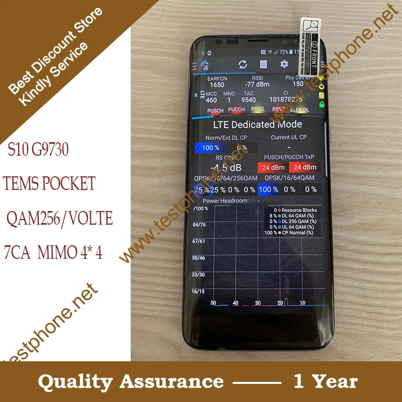 Free shipping dhl + S10 G9730 Tems pocket Handset ,support 7CA & 4X4 MIMO & VOLTE & QAM256 testing
Free shipping dhl + S10 G9730 Tems pocket Handset ,support 7CA & 4X4 MIMO & VOLTE & QAM256 testing