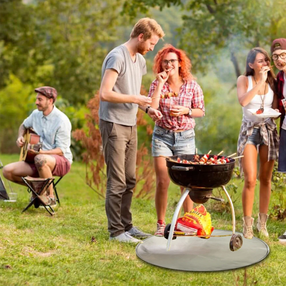 Fire Pit Mat Fireproof Mat and Barbecue Deck Protection Mat Fire-Resistant Round Lawn Protection Mat for Camping 24 Inch
Fire Pit Mat Fireproof Mat and Barbecue Deck Protection Mat Fire-Resistant Round Lawn Protection Mat for Camping 24 Inch